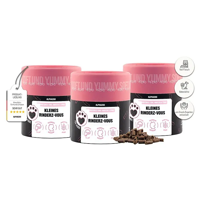 Alphazoo Hundesnack Kleines Rinderz-Vous - 195 g
