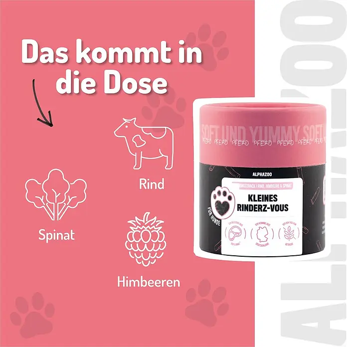 Alphazoo Hundesnack Kleines Rinderz-Vous - 195 g