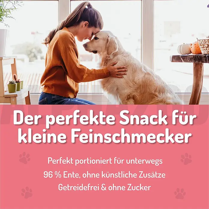 Alphazoo Hundesnack Ente ohne Süß-Sauer - 195 g