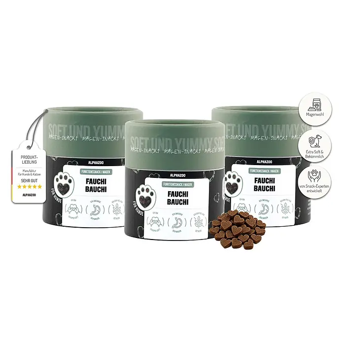 Alphazoo Hundesnack Fauchi Bauchi Leckerli - 180 g