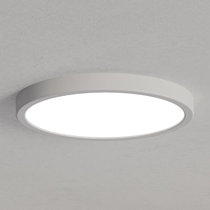 Eglo Fueva 6 Ledpaneel, rond (14,2 W, Ø x h: 27,8 x 2,5 cm, Wit, Warm wit) | BAUHAUS