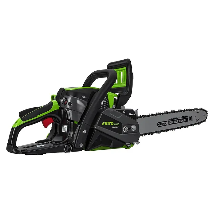 Vito Juego de máquinas VIRLG12M + VIMS37 - 2 pzs., Cortatroncos + motosierra - Motosierra VITO AGRO MAGNUM negra y verde con hoja Oregon Double Guard. Incluye detalles R37 y 37 CC/2T.