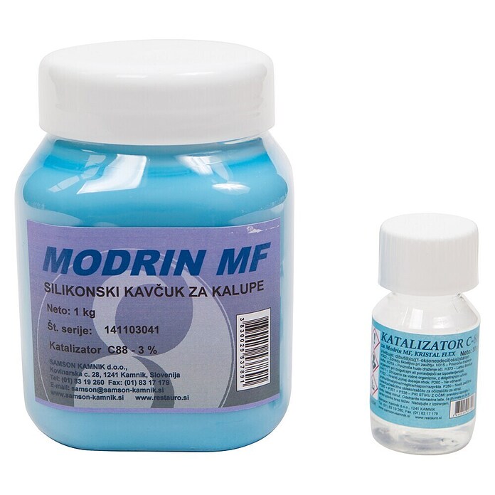 Silikonski set Modrin MF za izdelavo kalupov  (1 kg) | 6007 - Bio Spezialprodukte | HADP - Naturfarben | HAD - Farben | HA - Farben | H - Innendeko/Farben | BAUHAUS