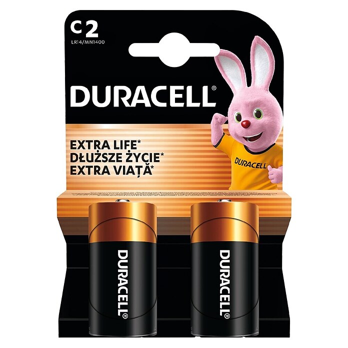Duracell Alkalna baterija Basic C K2  (2 kos) | 3351 - Alkali Marke | CBHA - Batterien Marke | CBH - Batterien/Taschenlampen | CB - Elektroinstallation | C - Elektro | BAUHAUS