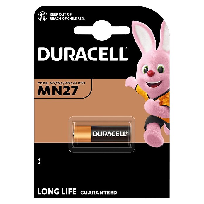 Duracell Alkalna baterija MN27 B1  (12 V, 2 kos) | 3351 - Alkali Marke | CBHA - Batterien Marke | CBH - Batterien/Taschenlampen | CB - Elektroinstallation | C - Elektro | BAUHAUS