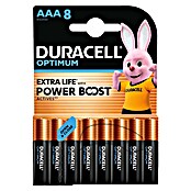 Duracell Alkalna baterija Optimum AAA  (8 kos) | 3351 - Alkali Marke | CBHA - Batterien Marke | CBH - Batterien/Taschenlampen | CB - Elektroinstallation | C - Elektro | BAUHAUS