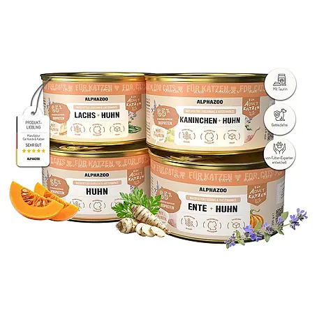 Alphazoo  Katzennassfutter Probierschmaus 4x200g