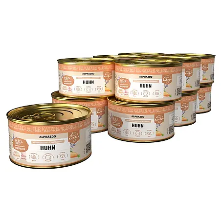 Alphazoo  Katzennassfutter Monoprotein Huhn 12x200g