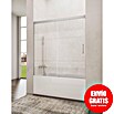 GME Mampara para bañera Basic (An x Al: 150 x 150 cm, Vidrio serigrafiado, Cromo) | BAUHAUS