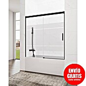 GME Mampara para bañera Basic (An x Al: 160 x 150 cm, Vidrio serigrafiado, Negro) | BAUHAUS