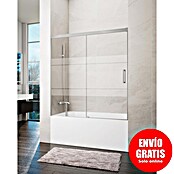 GME Mampara para bañera Basic (An x Al: 150 x 150 cm, Vidrio serigrafiado, Níquel) | BAUHAUS