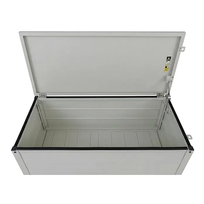 Proregal Garten-Aufbewahrungsbox Verkleidung für Klimaanlage/Wärmetauscher - Weiß, Metall