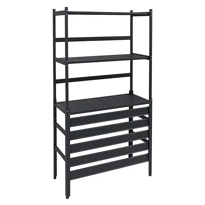 Proregal Geräteschrank Verkleidung für Klimaanlage/Wärmetauscher - Außenbreite inkl. Dachüberstand: 90 cm, Außentiefe inkl. Dachüberstand: 38 cm, Metall, Grau