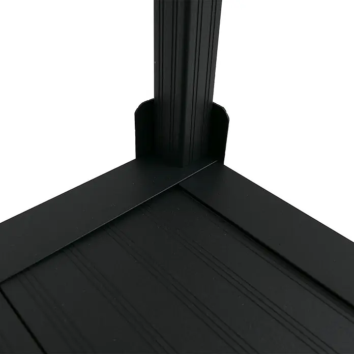 Proregal Geräteschrank Verkleidung für Klimaanlage/Wärmetauscher - Außenbreite inkl. Dachüberstand: 90 cm, Außentiefe inkl. Dachüberstand: 38 cm, Metall, Grau