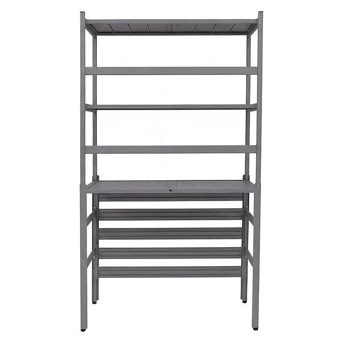 Proregal Geräteschrank Verkleidung für Klimaanlage/Wärmetauscher - Außenbreite inkl. Dachüberstand: 90 cm, Außentiefe inkl. Dachüberstand: 38 cm, Metall, Grau