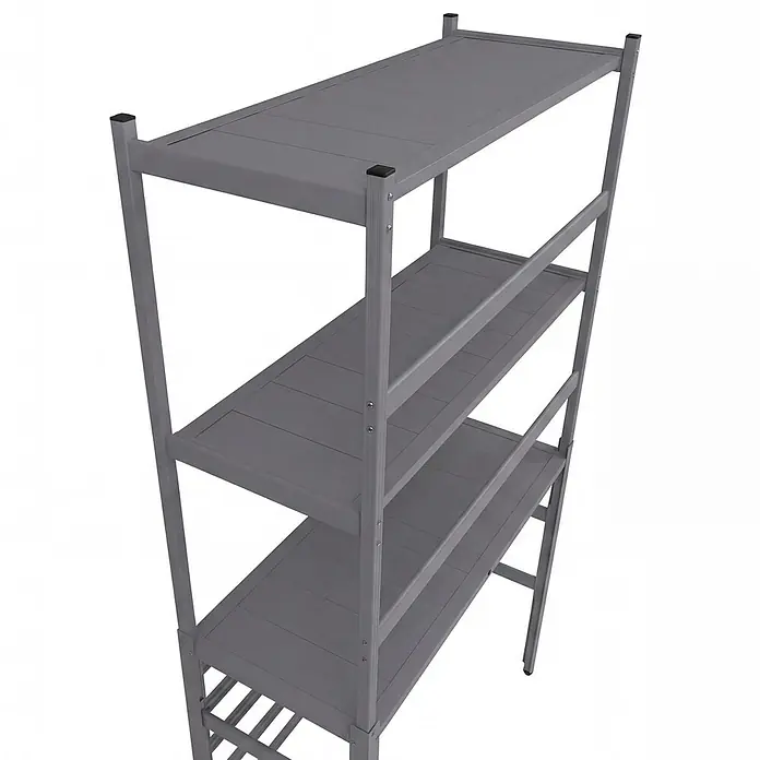 Proregal Geräteschrank Verkleidung für Klimaanlage/Wärmetauscher - Außenbreite inkl. Dachüberstand: 90 cm, Außentiefe inkl. Dachüberstand: 38 cm, Metall, Grau