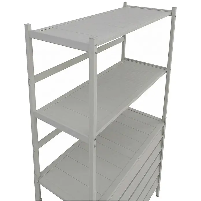 Proregal Geräteschrank Verkleidung für Klimaanlage/Wärmetauscher - Außenbreite inkl. Dachüberstand: 90 cm, Außentiefe inkl. Dachüberstand: 38 cm, Metall, Weiß