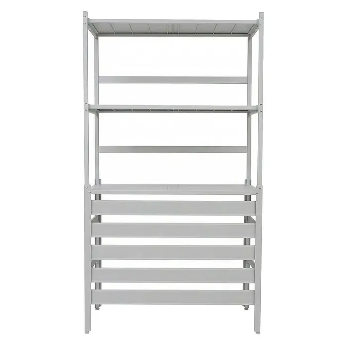 Proregal Geräteschrank Verkleidung für Klimaanlage/Wärmetauscher - Außenbreite inkl. Dachüberstand: 90 cm, Außentiefe inkl. Dachüberstand: 38 cm, Metall, Weiß