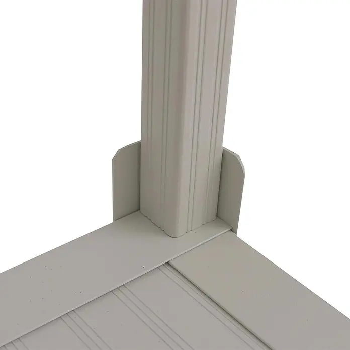 Proregal Geräteschrank Verkleidung für Klimaanlage/Wärmetauscher - Außenbreite inkl. Dachüberstand: 90 cm, Außentiefe inkl. Dachüberstand: 38 cm, Metall, Weiß