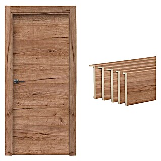 Solid Elements Pack puerta de interior Cognac (72,5 x 203 cm, Derecha, Roble Coñac, Maciza)