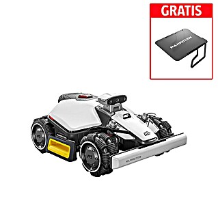 Mammotion Set robot cortacésped Luba Mini 2 con garaje (1.000 m², Ancho de corte: 20 cm, Navegación por cámara, RTK)
