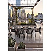 Sunfun Set de muebles de jardín Luciana y Calma (7 pzs., Aluminio y polipropileno, Negro) | BAUHAUS