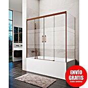 GME Mampara para bañera Basic (L x An x Al: 70 x 182 x 150 cm, Vidrio serigrafiado, Cobre) | BAUHAUS