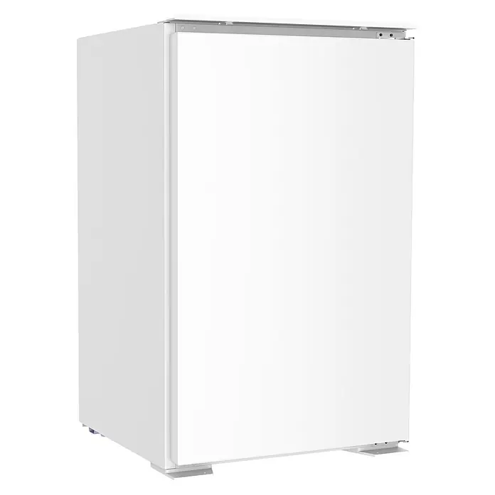Held Möbel Küchenzeile Genua Typ 3 - Breite: 300 cm, Weiß, Mit Elektrogeräten - Weißer freistehender Kühlschrank oder Gefrierschrank.