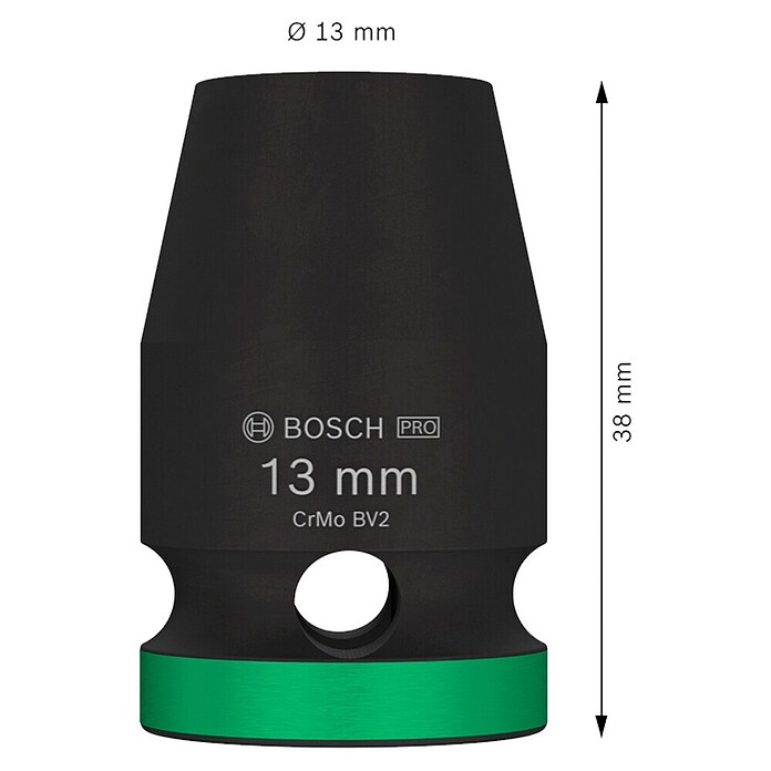Bosch Inserto para llaves de vaso (Diámetro: 13 mm, ½″) | BAUHAUS