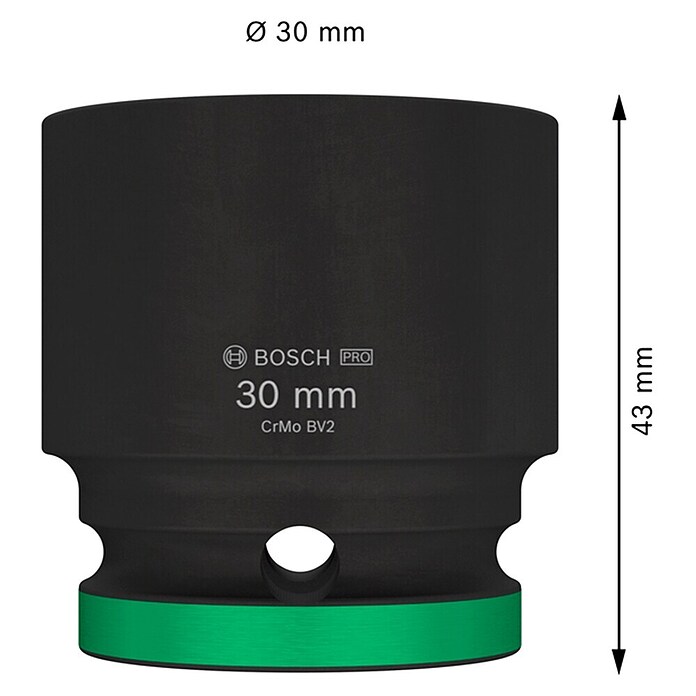 Bosch Inserto para llaves de vaso (Diámetro: 30 mm, ½″) | BAUHAUS
