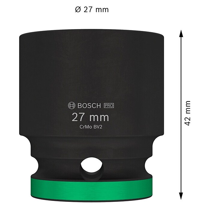 Bosch Inserto para llaves de vaso (Diámetro: 27 mm, ½″) | BAUHAUS