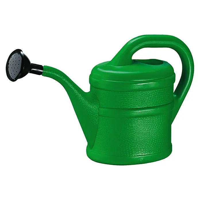 Geli Gießkanne - Grün, 2 l - Grüne Gießkanne mit schwarzem Brausekopf, ideal für die Gartenarbeit und die Bewässerung von Pflanzen im Innen- und Außenbereich.