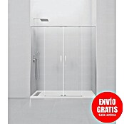 GME Mampara de ducha frontal Twenty Spazio (160 x 195 cm, Espesor de vidrio: 6 mm, Cromo) | BAUHAUS