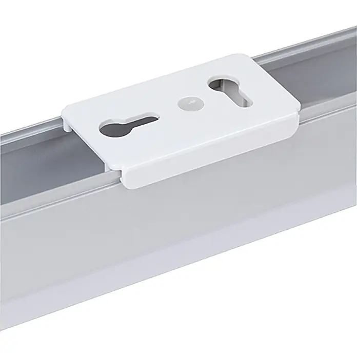 Ritter Leuchten LED-Lichtleiste - L x B x H: 123,3 x 3 x 4 cm, Lichtfarbe: Tageslichtweiß, 20 W, 230 V - Wandhalterung für LED-Leuchten. Die Halterung ist weiß und verfügt über Schlüssellochaufhängungen zur einfachen Montage.