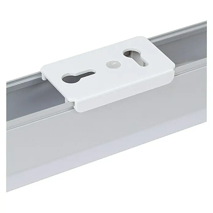 Ritter Leuchten LED-Lichtleiste - L x B x H: 123,3 x 3 x 4 cm, Lichtfarbe: Tageslichtweiß, 20 W, 230 V - Wandhalterung für LED-Leuchten. Die Halterung ist weiß und verfügt über Schlüssellochaufhängungen zur einfachen Montage.