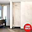 GME Mampara de ducha frontal Glass A (70 x 195 cm, Espesor de vidrio: 6 mm, Nickel) | BAUHAUS