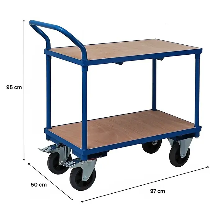 Proregal Transportroller / Tischwagen mit 2 Etagen - Traglast: 400 kg