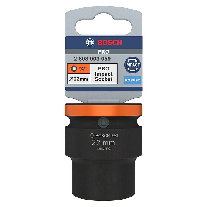 Bosch Inserto para llaves de vaso (Diámetro: 22 mm, ¾″) | BAUHAUS