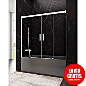 GME Mampara para bañera Basic Spazio (An x Al: 182 x 150 cm, Vidrio transparente, Blanco) | BAUHAUS