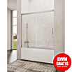 GME Mampara para bañera Basic (An x Al: 160 x 150 cm, Vidrio transparente, Cromo) | BAUHAUS