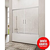 GME Mampara para bañera Basic Spazio (An x Al: 182 x 150 cm, Vidrio transparente, Cromo) | BAUHAUS