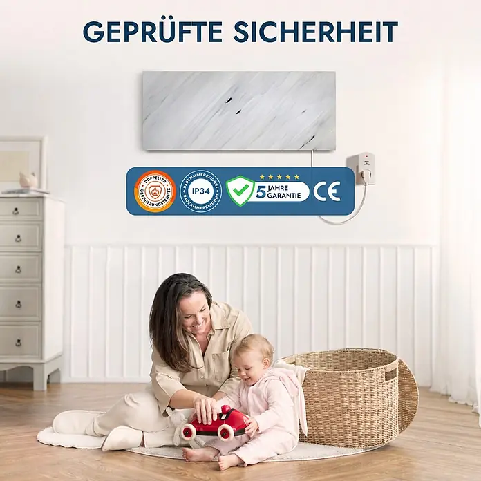 Marwona Infrarotheizkörper Infrarotheizung - B x H: 20 x 1.000 mm, 800 W, Bianco 800 Watt