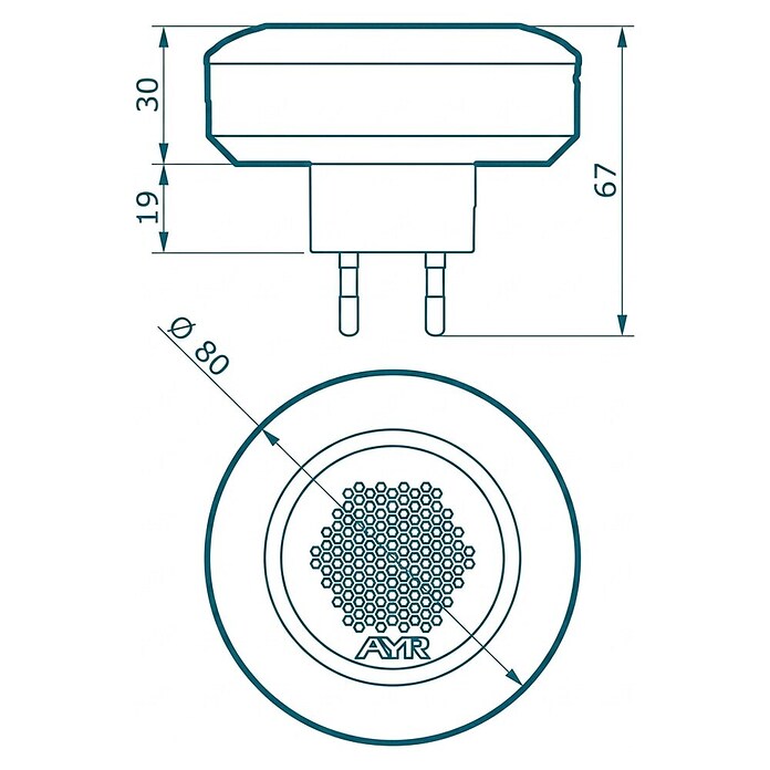 AYR Sirena de alarma (WLAN, 100 dB, Específico para: Dispositivos de seguridad AyR) | BAUHAUS