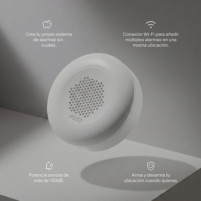 AYR Sirena de alarma (WLAN, 100 dB, Específico para: Dispositivos de seguridad AyR) | BAUHAUS