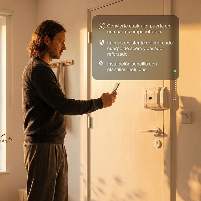 AYR Cerradura electrónica Lock-PRO (Blanco, Bluetooth, Mediante app) | BAUHAUS