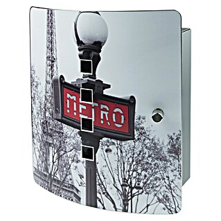 Burg Wächter Schlüsselbox Paris Metro 6204/10 (L x B x H: 75 x 220 x 245 mm)