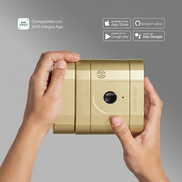 AYR Cerradura electrónica Lock-PRO (Dorado, Bluetooth, Mediante app) | BAUHAUS