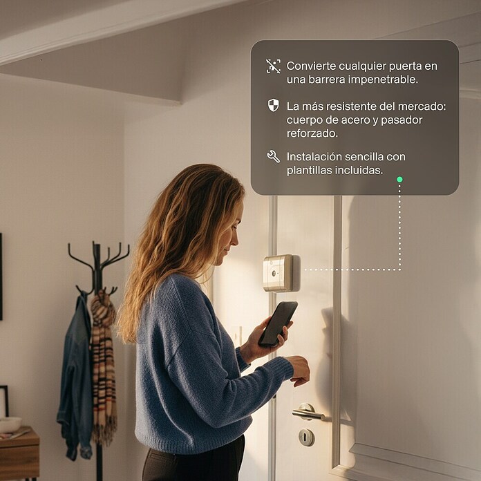 AYR Cerradura electrónica Lock-PRO (Marrón, Bluetooth, Mediante app) | BAUHAUS