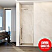 GME Mampara de ducha frontal Glass A (70 x 195 cm, Espesor de vidrio: 6 mm, Cromo) | BAUHAUS