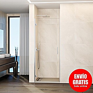 GME Mampara de ducha frontal Glass A (70 x 195 cm, Espesor de vidrio: 6 mm, Cromo)